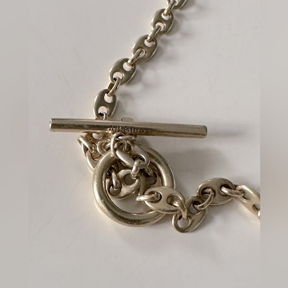 All Blues - Coffee Bean Necklace with Toggle - Gold - Picture 8 of 9